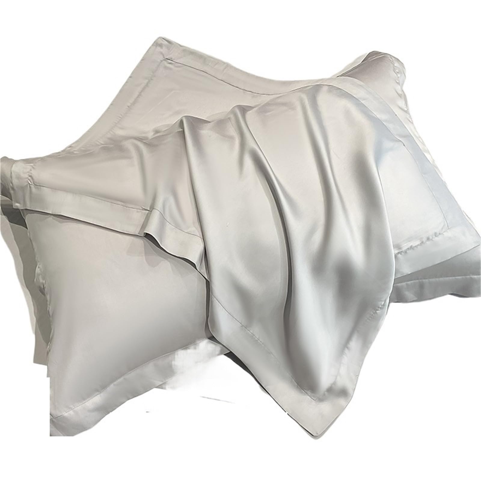 Silk pillowcase Tencel Pillowcase Summer Ice Silk Cool Pillow Case Single(Color 2)