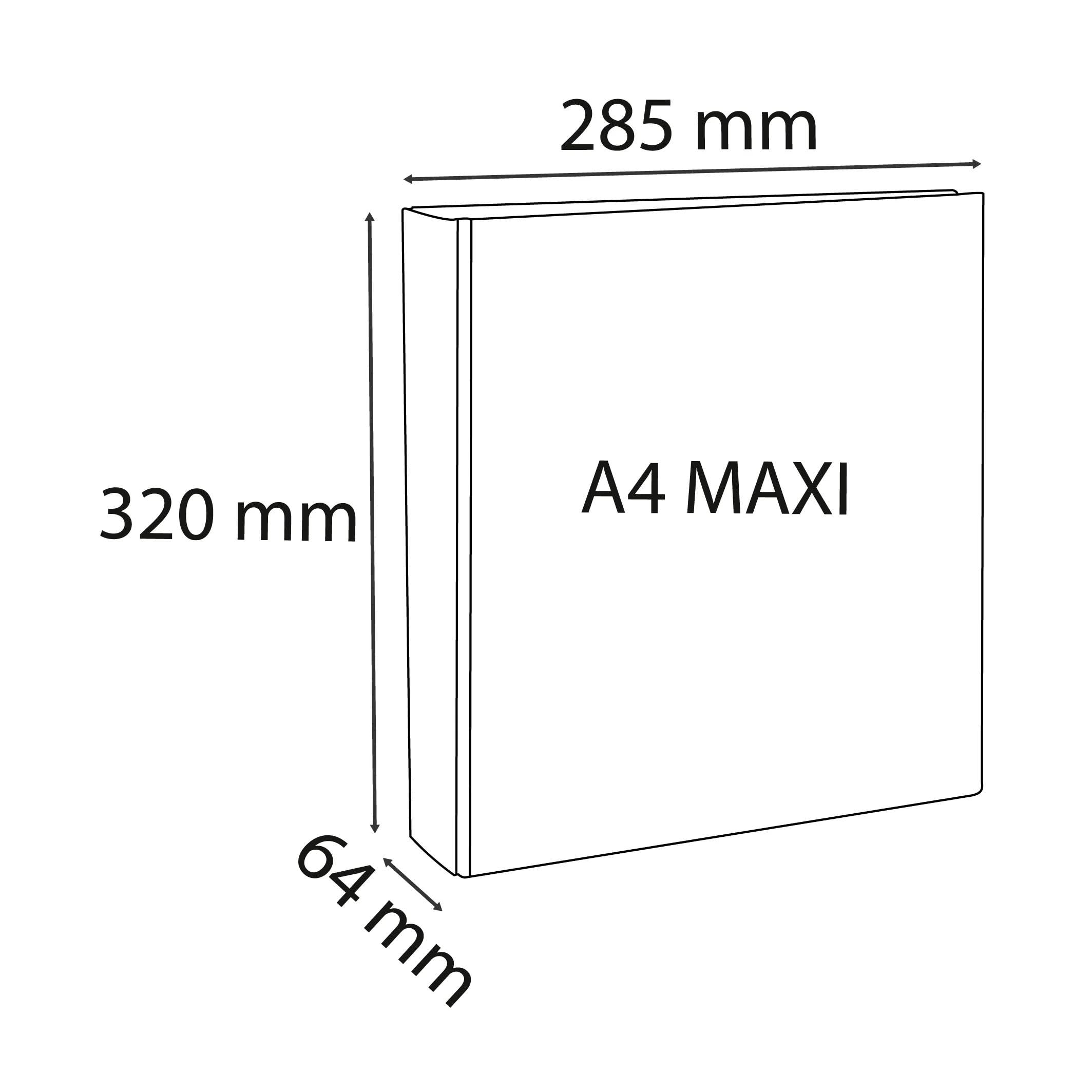 Classeur 2 anneaux en d 40mm remborde 3 pochettes exterieures krea cover - a4 maxi