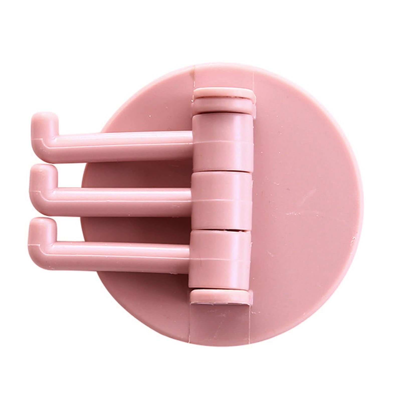 Oringnat Pink 3 Branch Rotating Hook Adhesive Hooks Stick On Wall Hooks Towel Hooks Waterproof Bathroom Hook For Hanging