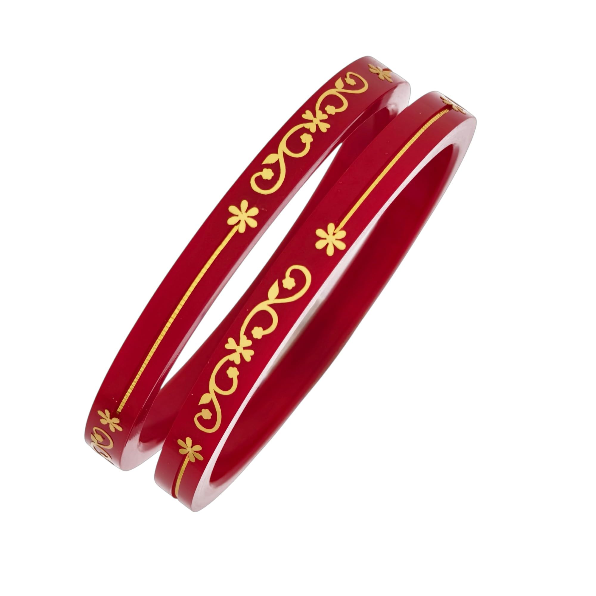 s.r. gold palace 22kt (916) Yellow Gold Handmade Pola Bangles|Chooda|Churas for Women with Purity Certificate-picture-38