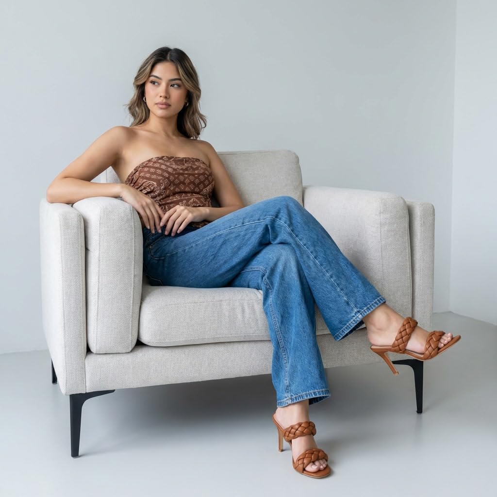 CUSHIONAIRE Women's Suzy braided dress sandal +Memory Foam, Wide Widths Available