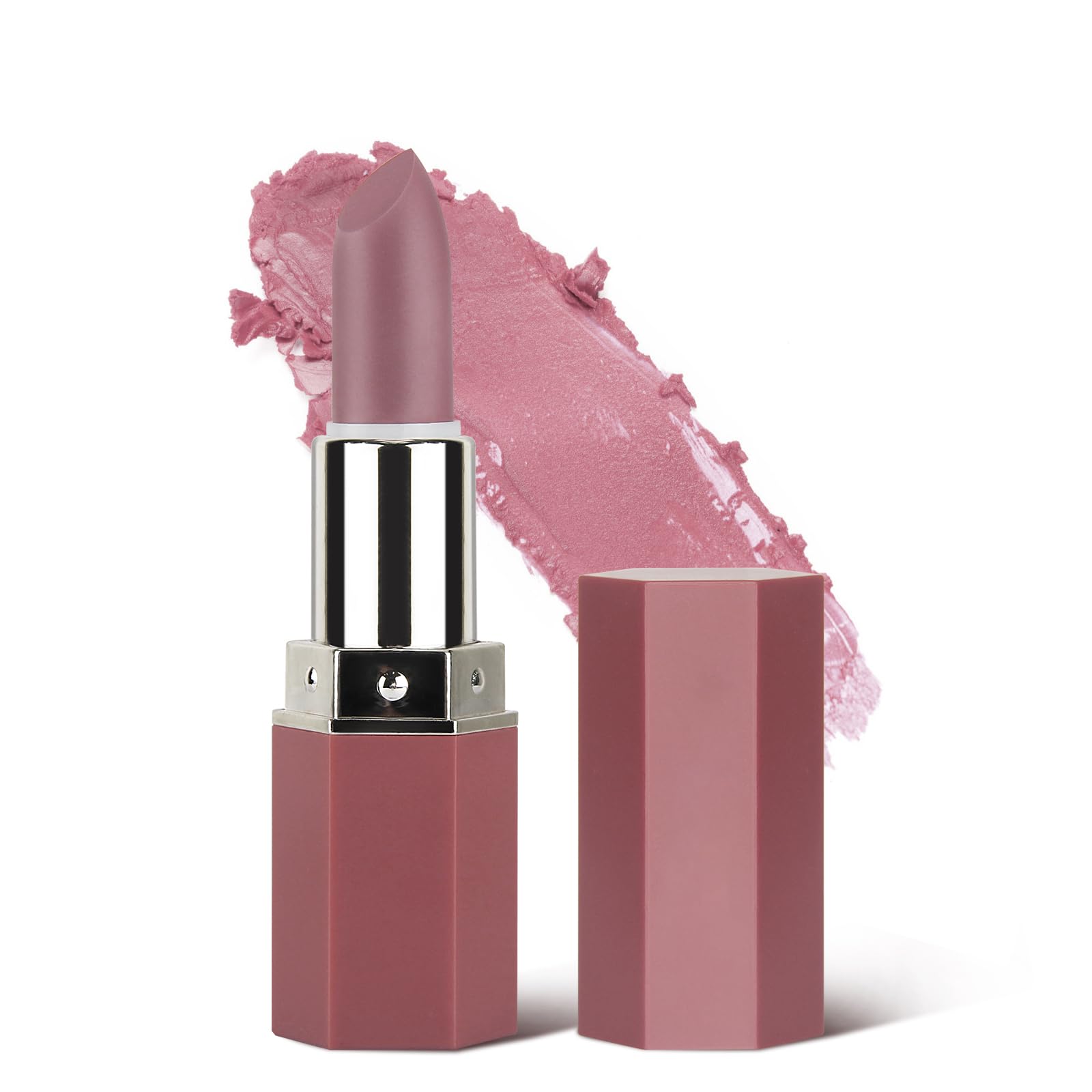 Nude Lipstick,Matte,Smooth,Waterproof,Highly Pigmented Lipsticks（03# Nude)