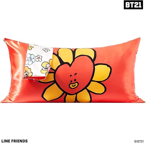 Vista 79 de Kitsch x Elf - Funda de almohada de satén con cremallera de tamaño queen/estándar, para el cabello y la piel, funda más suave que la seda, lavable a