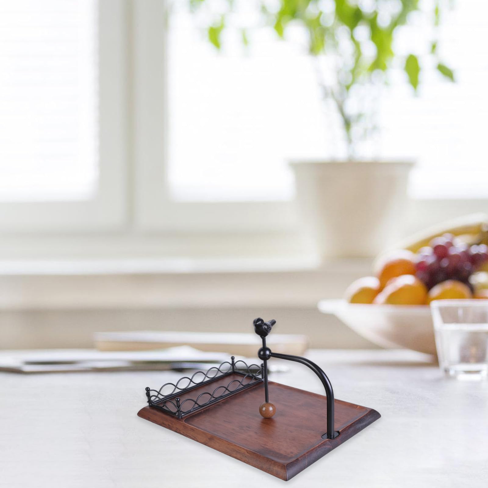 Stabiler Castes Serviettenhalter und Gewürz Organizer aus Eisen, Wohnaccessoire, Küchenzubehör für Esszimmer oder Wohnbereich, Küchenarbeitsplatten Organizer