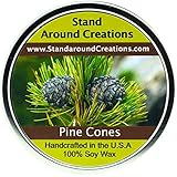 100% All Natural Soy Candle- 16 oz. - Pine Cones - The Scent of a Fresh Cut Pine Bough. Notes of Balsam w/Patchouli Combine w/Natural Spruce and Cedar Oils.