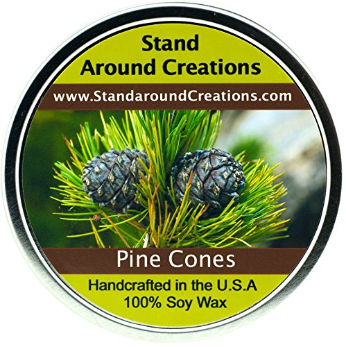 100% All Natural Soy Candle- 16 oz. - Pine Cones - The Scent of a Fresh Cut Pine Bough. Notes of Balsam w/Patchouli Combine w/Natural Spruce and Cedar Oils.