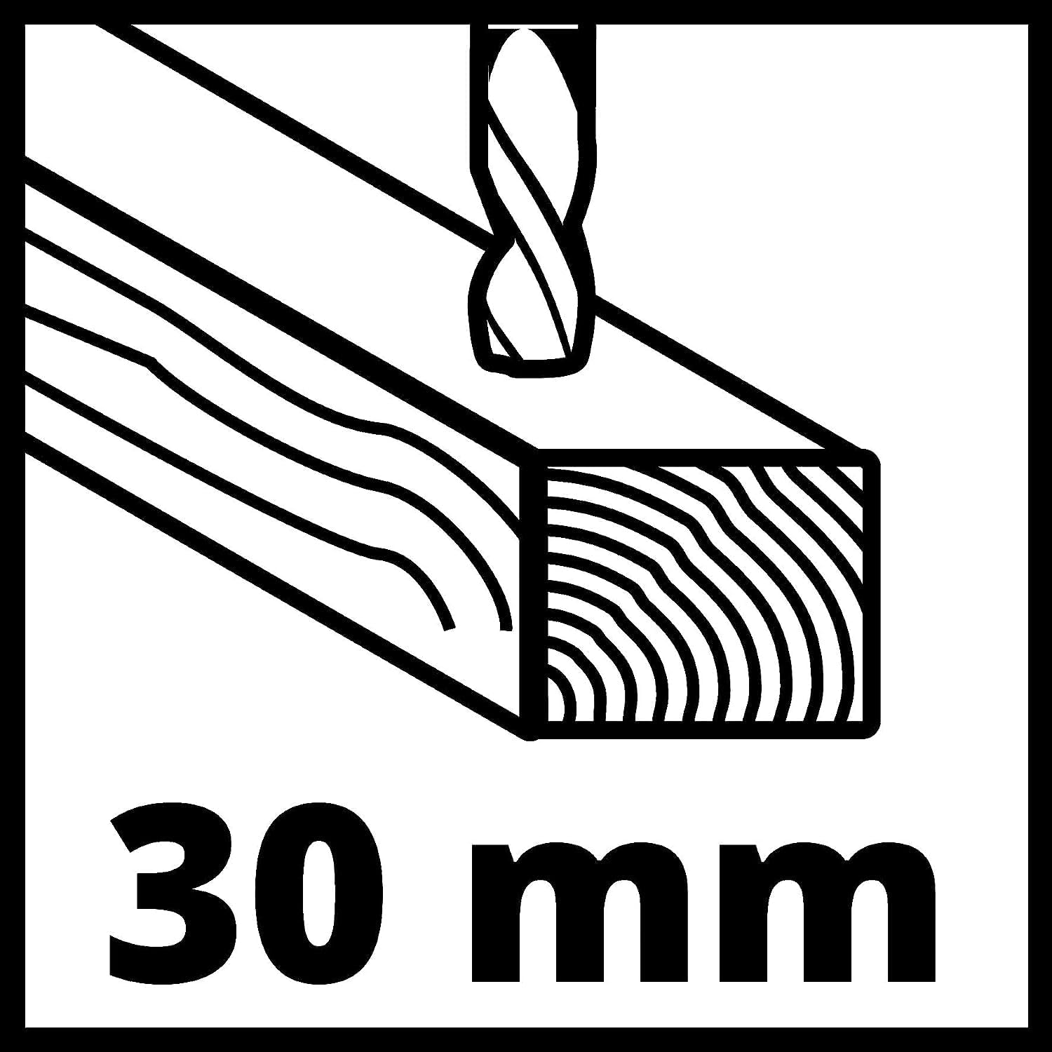 30mm drilling capacity in wood icon
