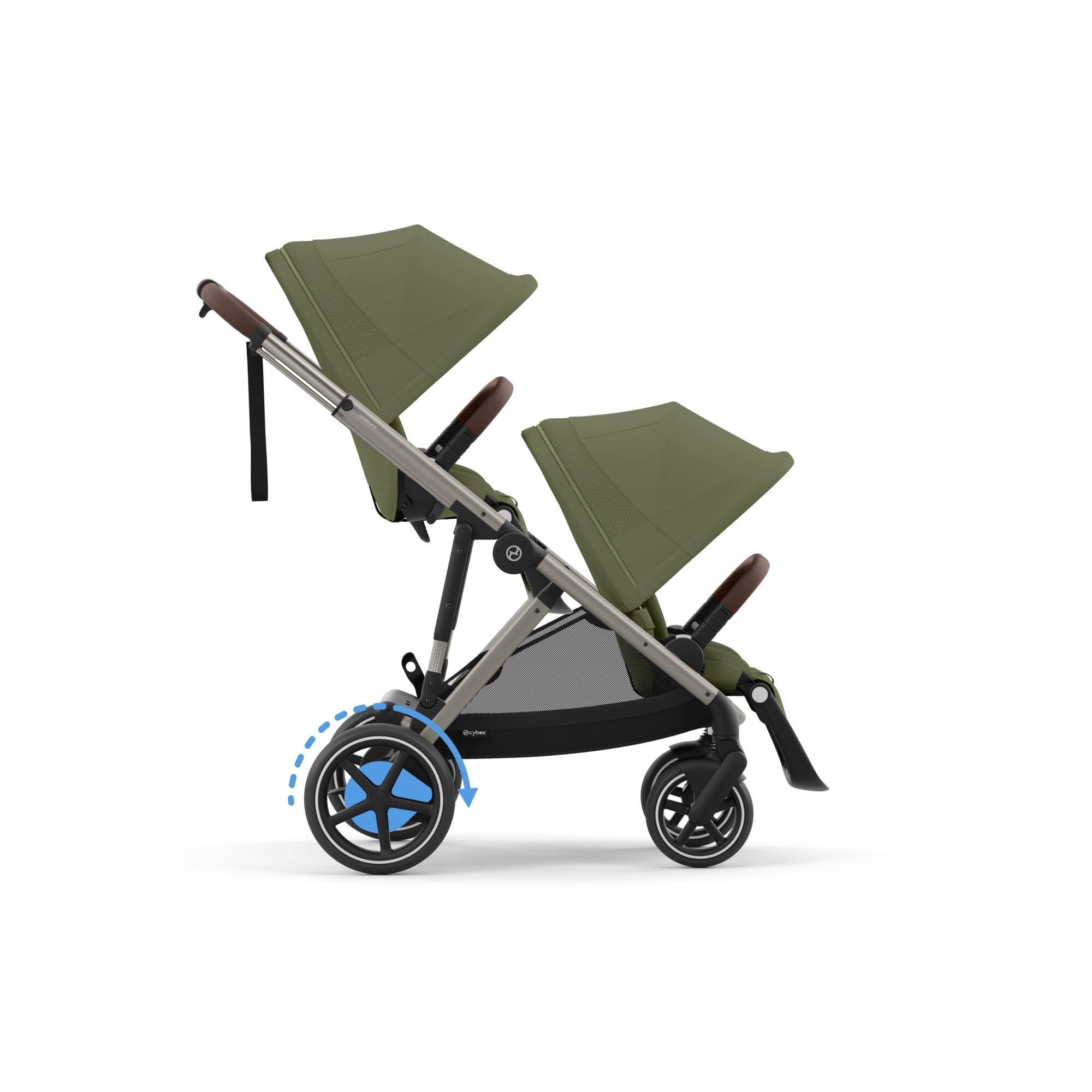 CYBEX Poussette Gold e-GAZELLE S tout-en-1 propulsion électrique 22 kg vert mousse