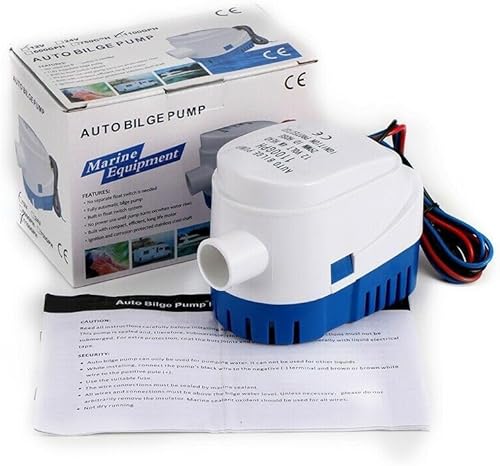Miniatura 5 de ISURE MARINE Bomba de agua de sentina sumergible automática de 12 V Últimos estilos 1100 GPH Interruptor de flotador automático incorporado (1100