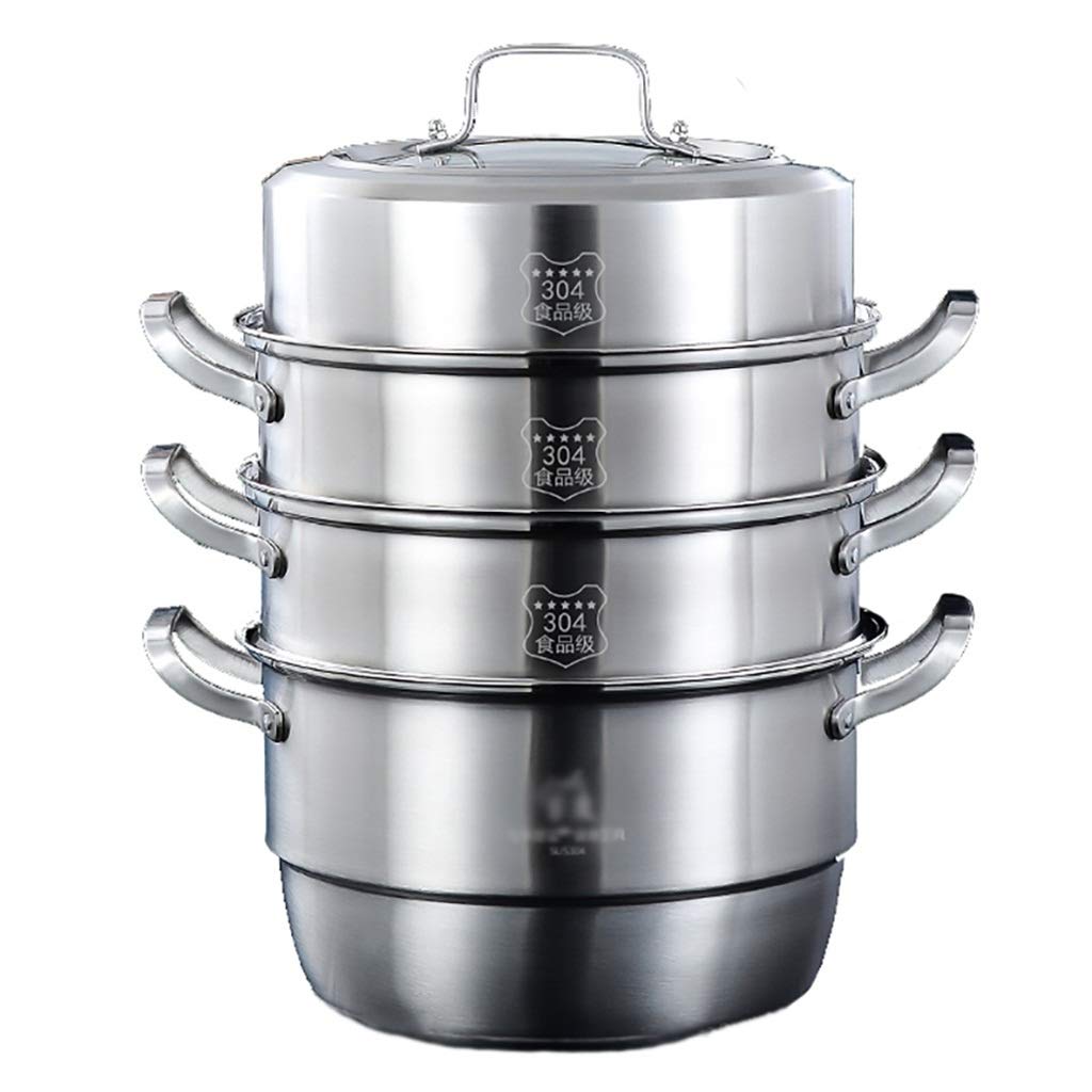 Marmite à soupe à vapeur grand format 30 cm multi-cuisson induction