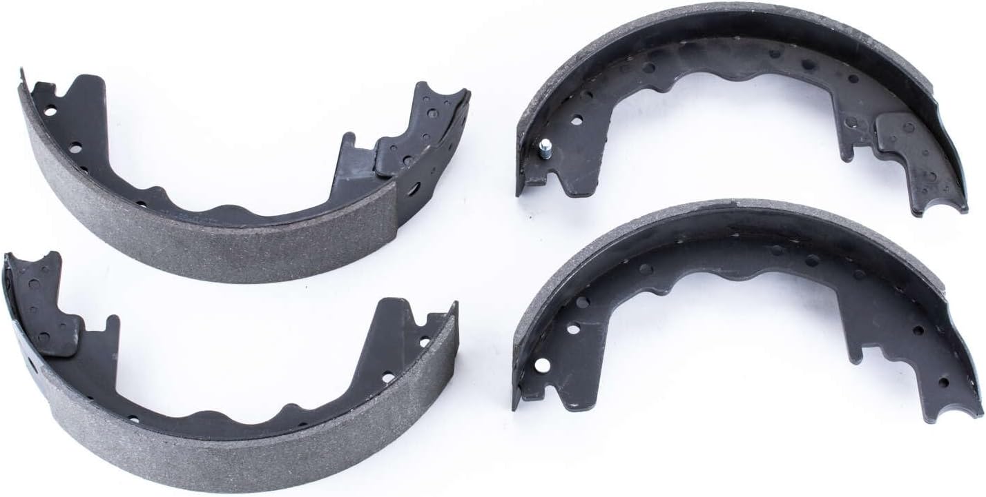 PowerStop Front Parking Brake Shoes for Dodge D200 Pickup 1972-73 |Ford F-250 1966-72 |International 1200D 1970 |1210 1971-73 |MS 1975 |International MS1210 1972-74 - Brake Shoe Replacement, B357