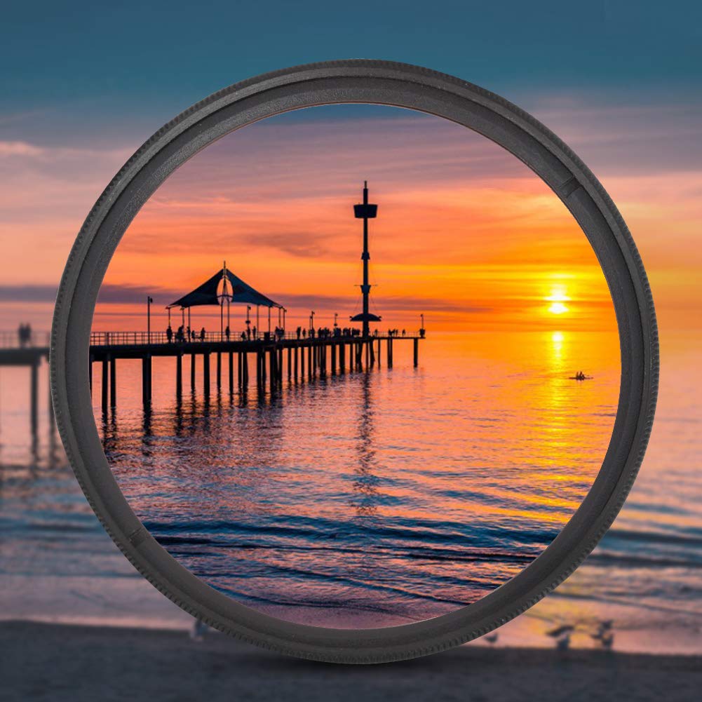 58mm Rotfilter, Action Kamera Rot Tauchfilter mit 16X Makro Nahaufnahme Optischer Glaslinsenfilter für GOPRO 5