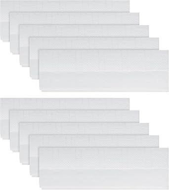 Qaestfy Disposable Sweeper Cloths 10-Pack, Replacement Dry Cleaning Pads Compatible Only Sweeper QAE041, Easy Attach & Dispose, Thick Dust & Hair Pickup Cloths