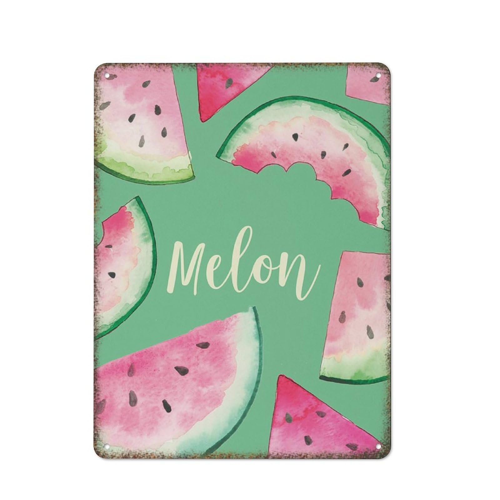Watermelon Fruit Retro Home Restaurant Wall Decor Sign 8x12 inch