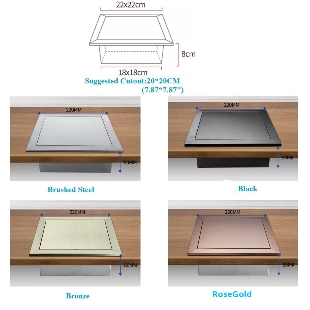 Swing Top Lid for Round Waste Container Plastic Beige