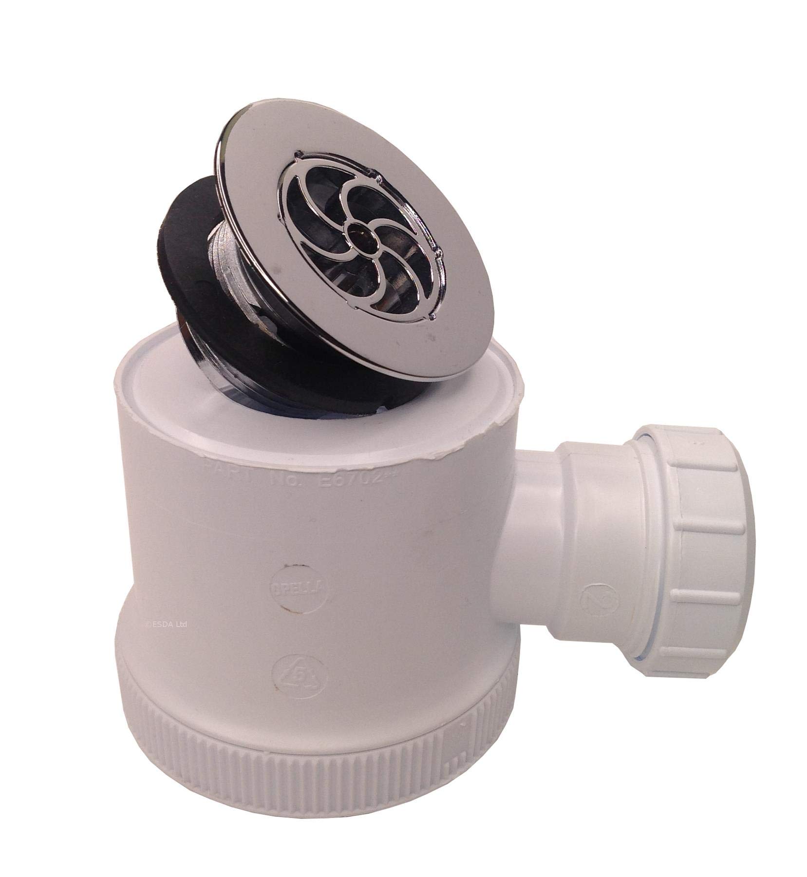 Dubois Top Entry Chrome Shower Trap, Chrome Finish - Image 3