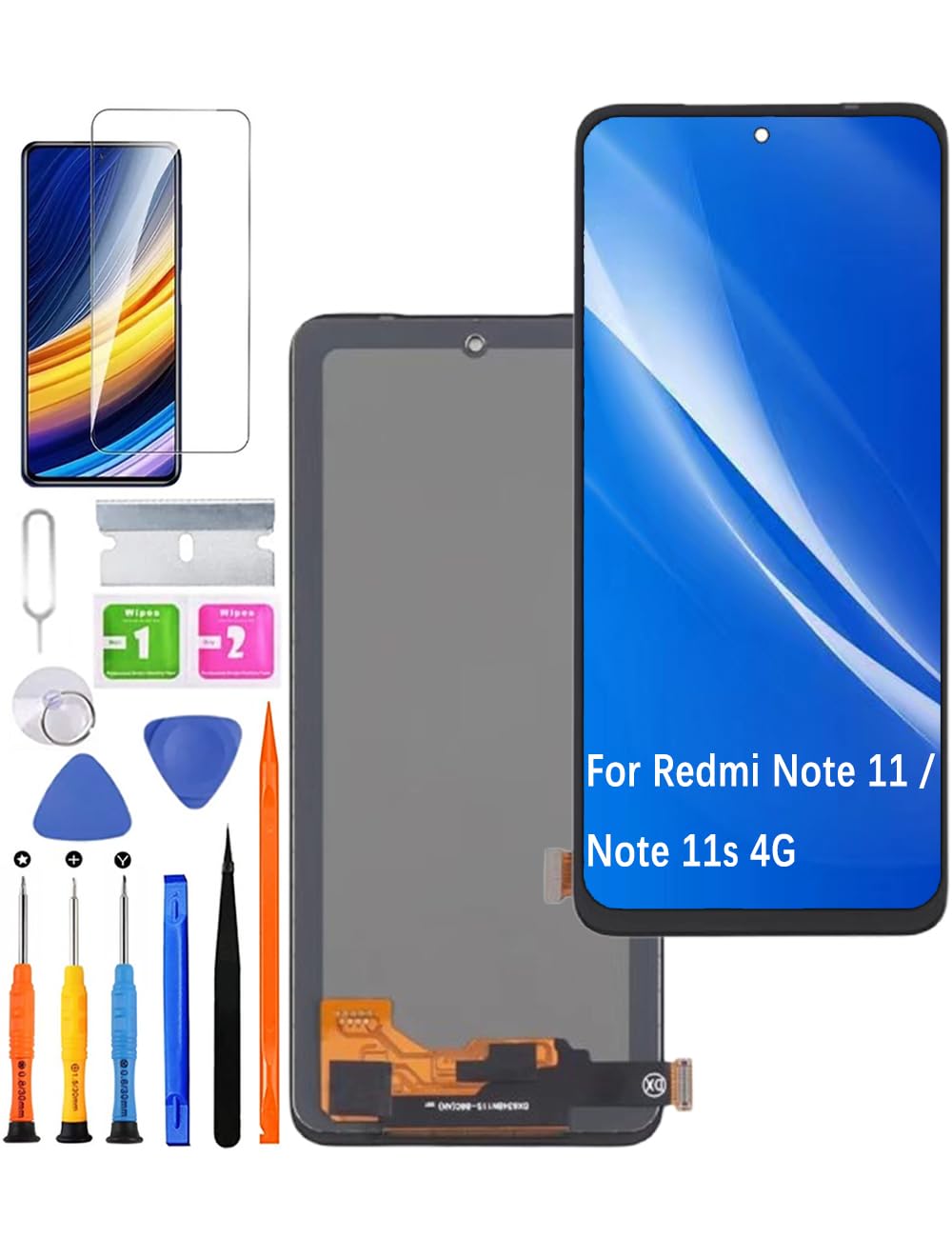 Réparer un écran cassé de Redmi Note 11s grâce au kit LCD TFT complet