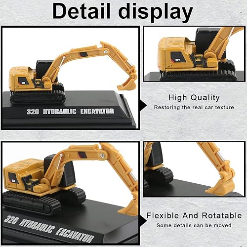 Miniatura 4 de EROCK Vehículos de construcción de aleación a escala 1160 N  1 unidad, juguete de camión de construcción fundido a presión, modelo de vehículo de