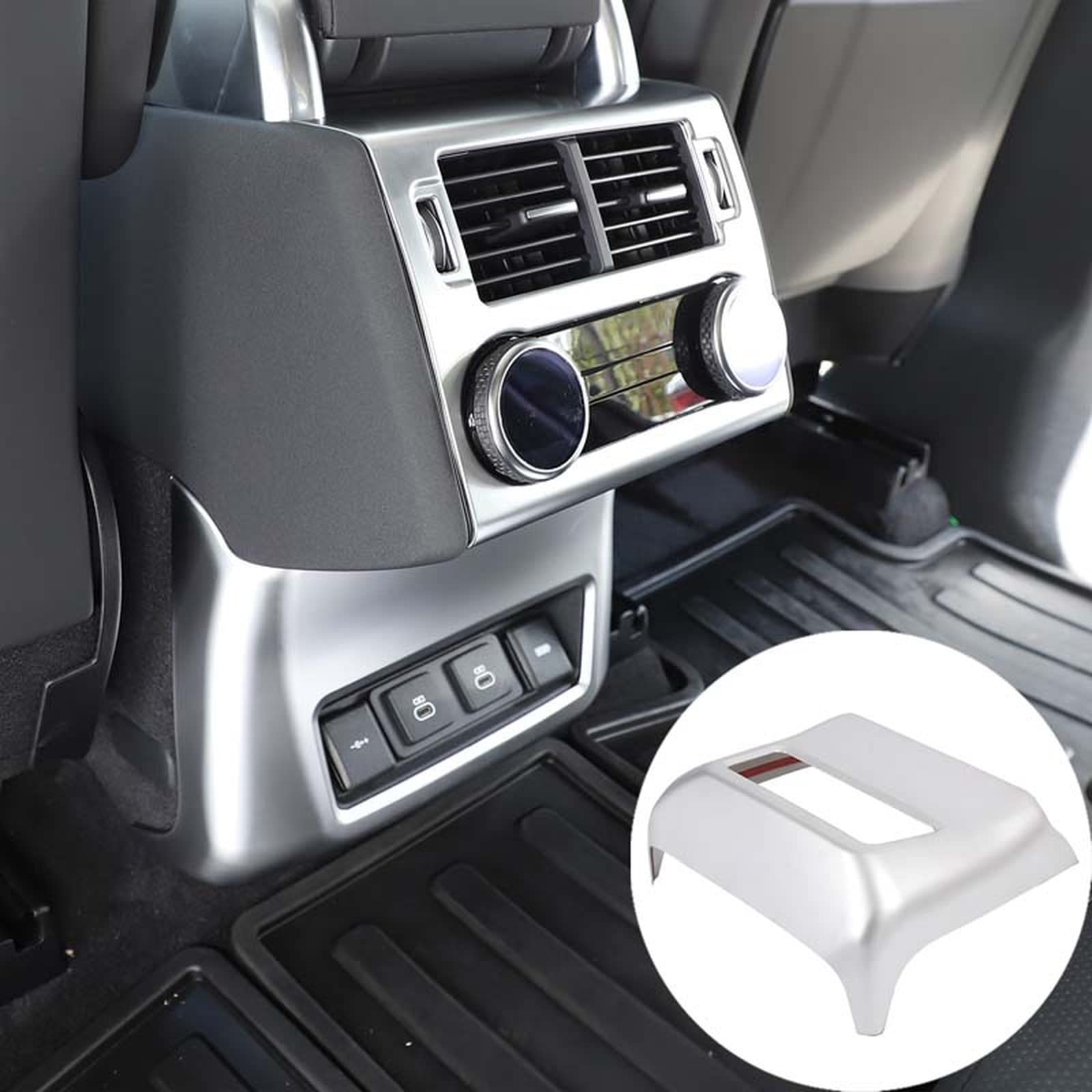 Dla Land Rover Discovery 5 2021 2022 stylizacja samochodu ABS tylna klimatyzacja wylot powietrza wykończenie ramy akcesoria do wnętrza samochodu