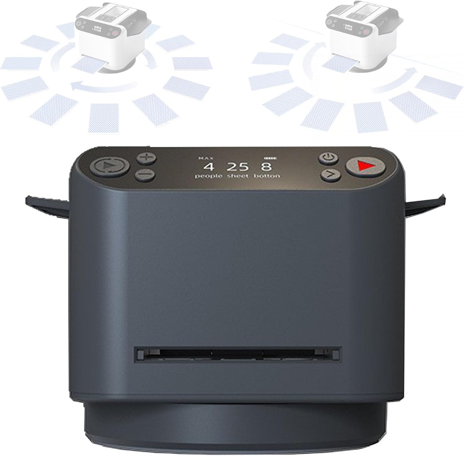 2-in-1 Automatic Card Shuffler & Dealer Machine for 12 Players, Electric 360°/180° Deal, Ideal for Poker, Phase 10, Skip-Bo & More - Enhance Game Night Fun!