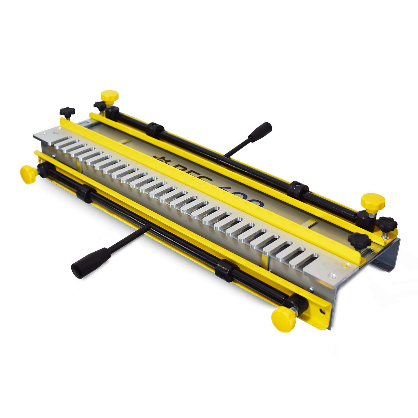 BAMATO Zinkenfräsgerät BFS-600 | 600 mm Arbeitsbreite | Inkl. 12,7 mm Schablone & Fräser | Vorrichtung für Schwalbenschwanzverbindungen | Für Oberfräser