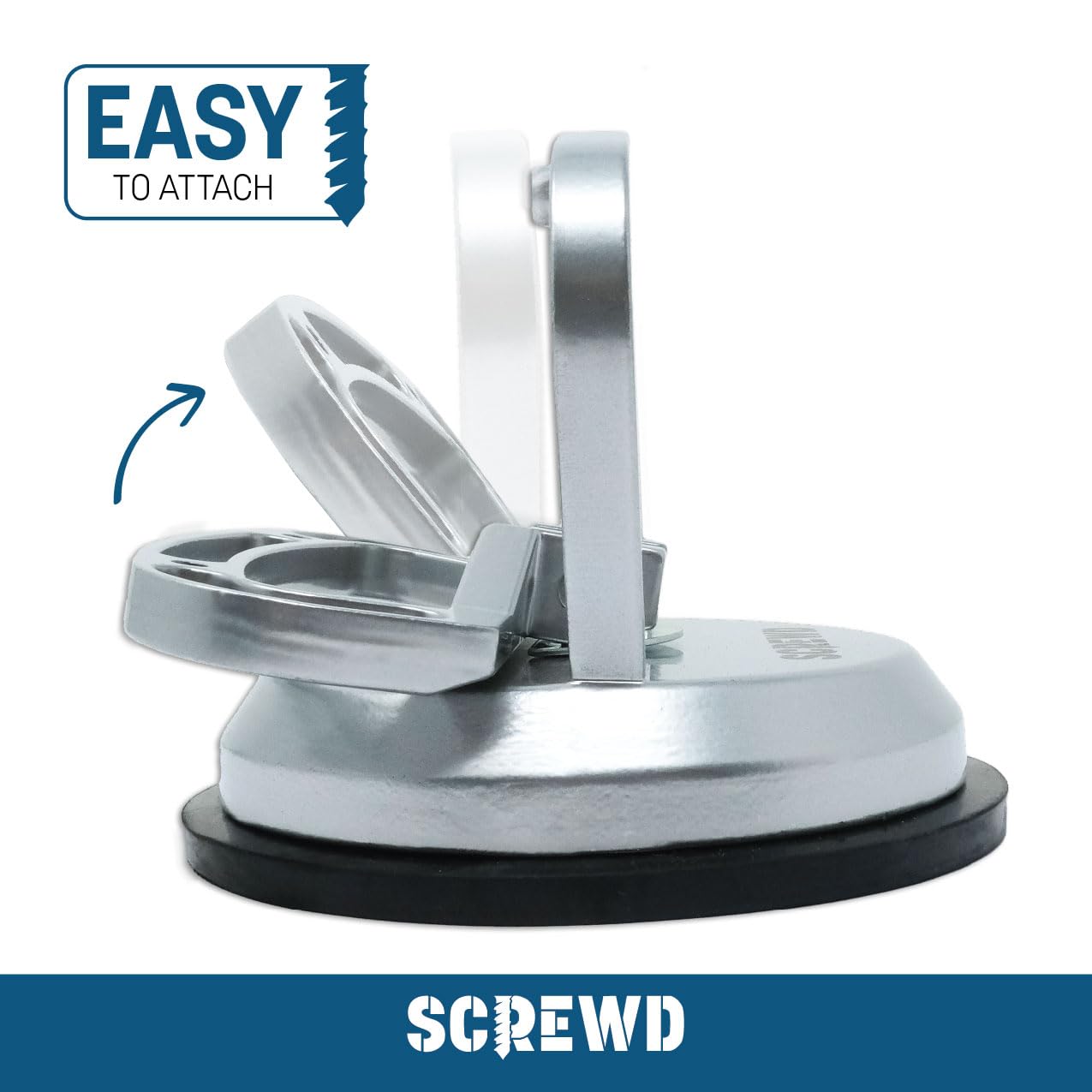 EXLECO 2 Pcs Suction Cup 100KG Heavy Duty Suction Lifter With Dual Suction Glass Lifter Dent Remover Gray - View #13