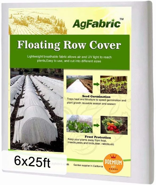 Agfabric Plant Covers Freeze Protection 6Ftx25Ft 0.9oz