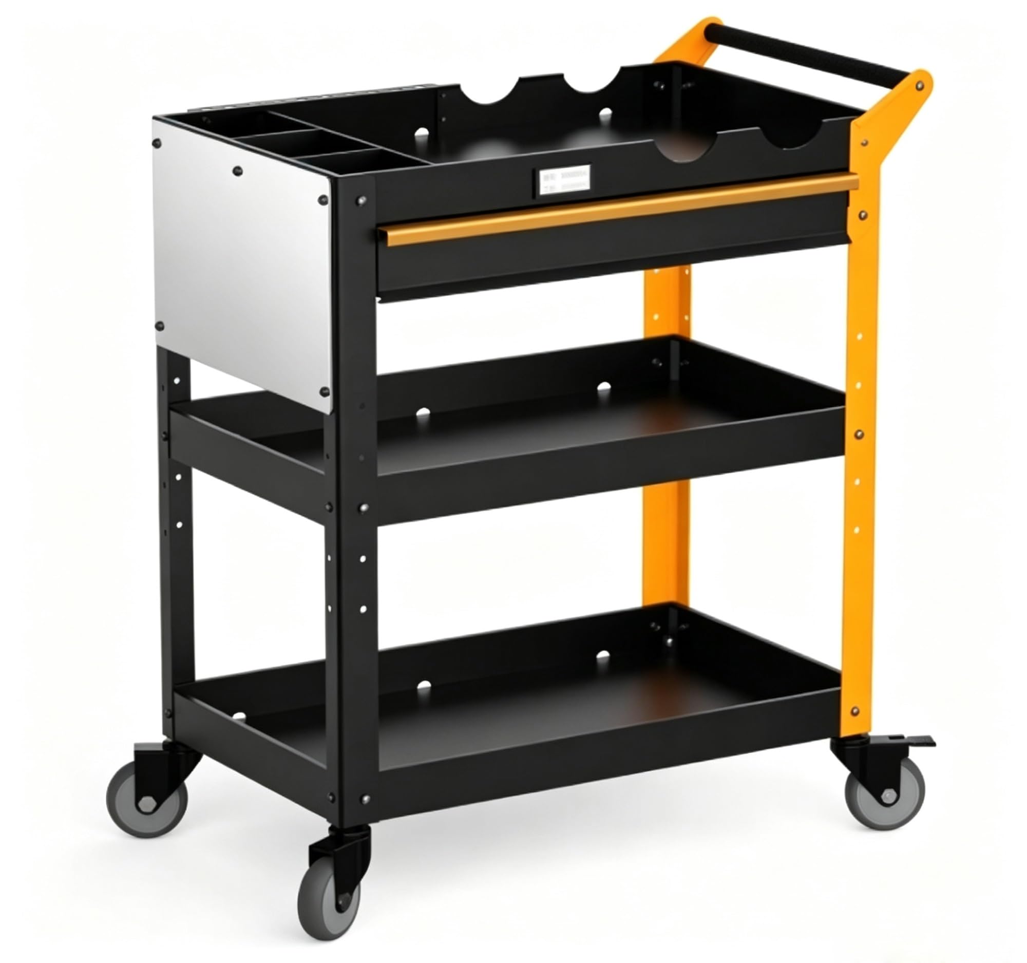 Mechanic Rolling Tool Cart With Parts Drawer Garage Hardware