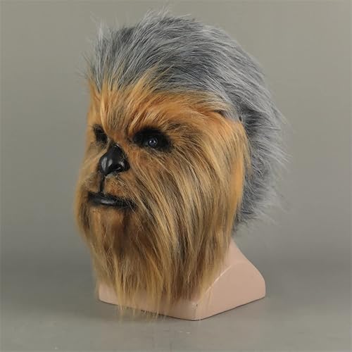 Miniatura 2 de FPOLAN Chewbacca - Máscara de disfraz de adulto para Halloween, cosplay, mascarada