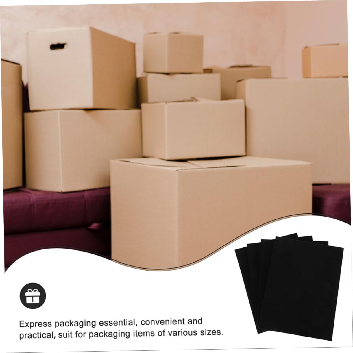DOITOOL 4piezas Tabla De Esponja Para Cajas De Envío De Espuma Gruesa Para Protección De Embalaje Relleno De Espuma Para Cajas De y Suministros De Embalaje