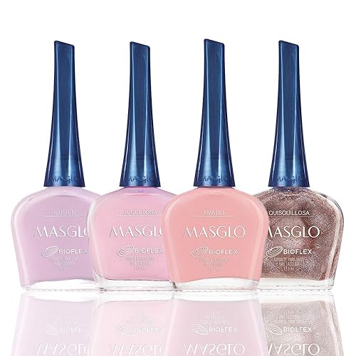 MASGLO Juego rosa, 4 piezas, tonos favoritos de color rosa, 1.8 onzas líquidas