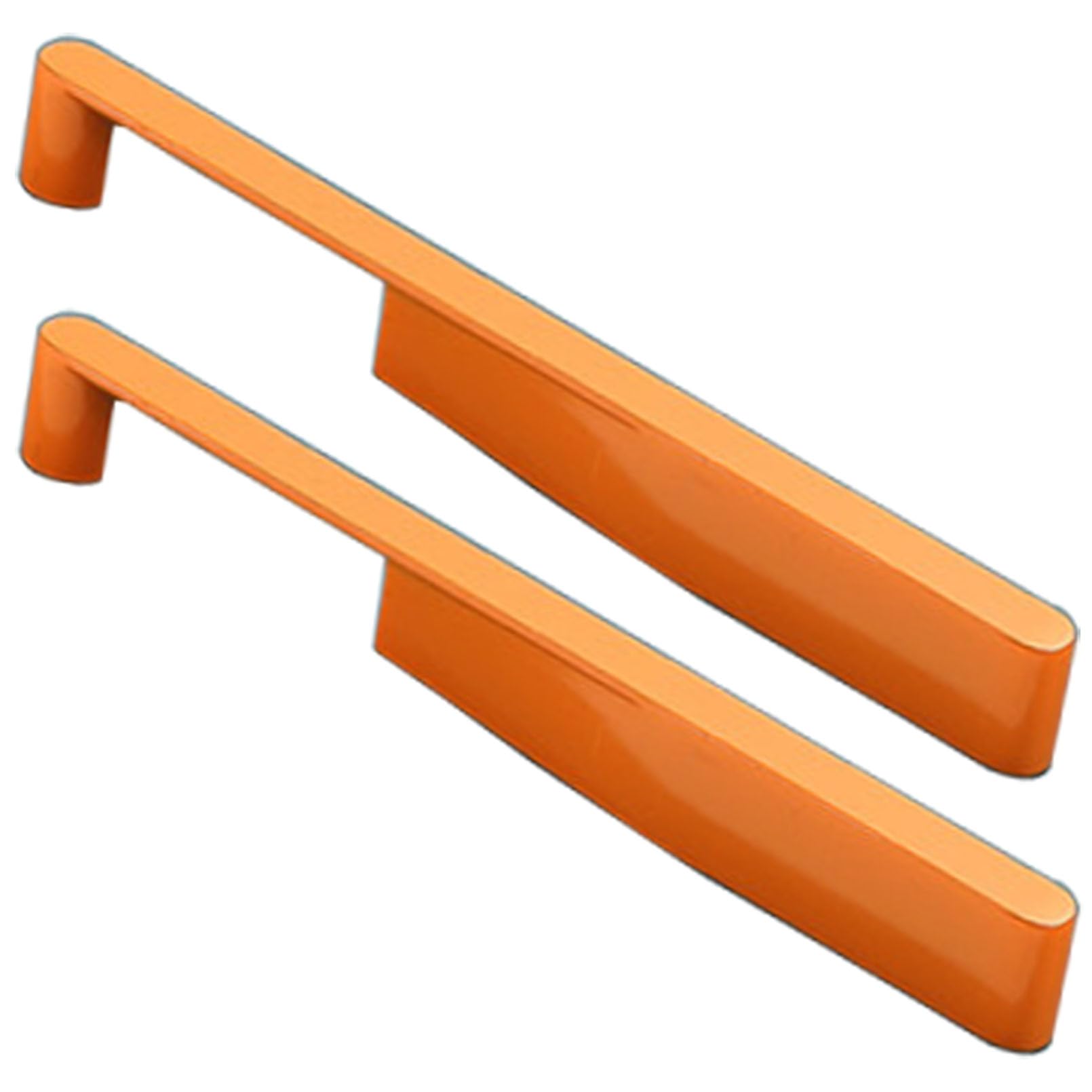 XIAODANHUA Cabinet Handles 2 Pcs Hardware Furniture Pulls Zinc Alloy Drawer Pulls Orange Kitchen Door Pull Handles for Wardrobe Bathroom Bedroom (Hole Distance 224mm)