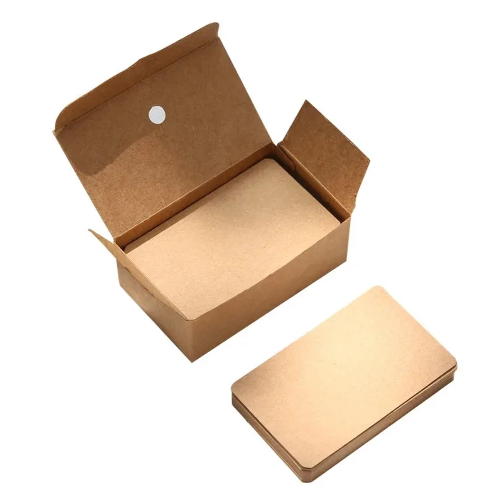 Cartes vierges en papier kraft, 1 000 pages, cartes de visite, message, remerciement, fête de mariage, marque-page, apprentissage et invitations (bleu clair)