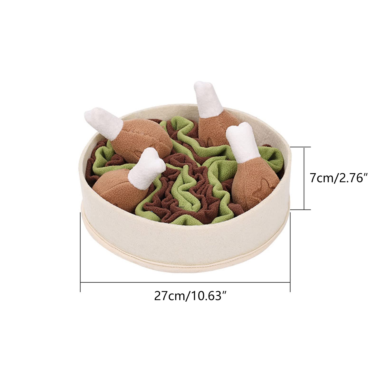 Pet PuzzleFeeder Puzzle dla psa Gryzak dla psa Piszcząca zabawka dla psa Snuffle Toy Powolne karmienie Pluszowy pies Piszcząca zabawka Interaktywna zabawka dla zwierząt Gryzak dla psa Piszcząca zabawk