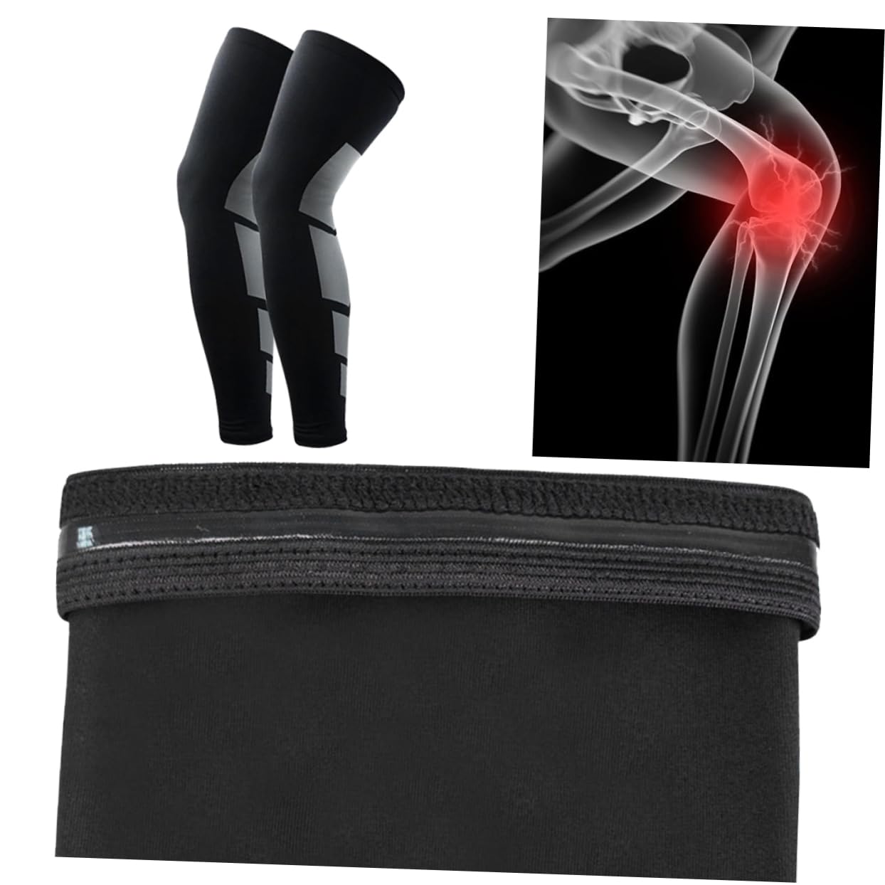 HAPINARY Knee Protection 2pcs Sports Knee Pads Breathable Compression Sleeve for Workout Mtb Running