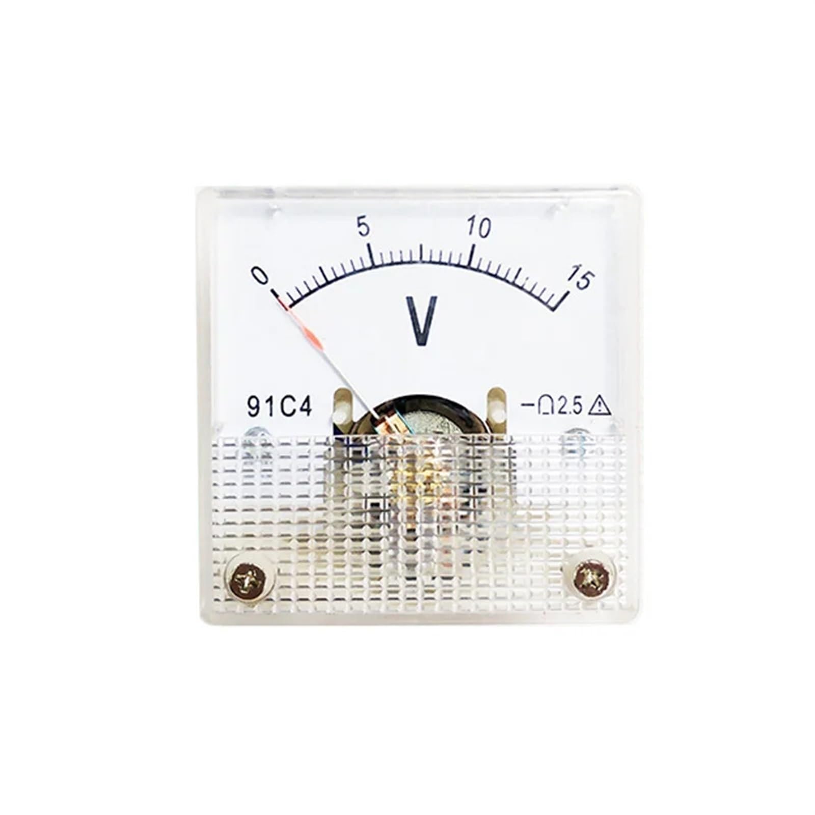 woltomierz, 91C4 DC analogowy miernik panelowy wskaźnik mechaniczny typ 5V 10V 15V(5V)
