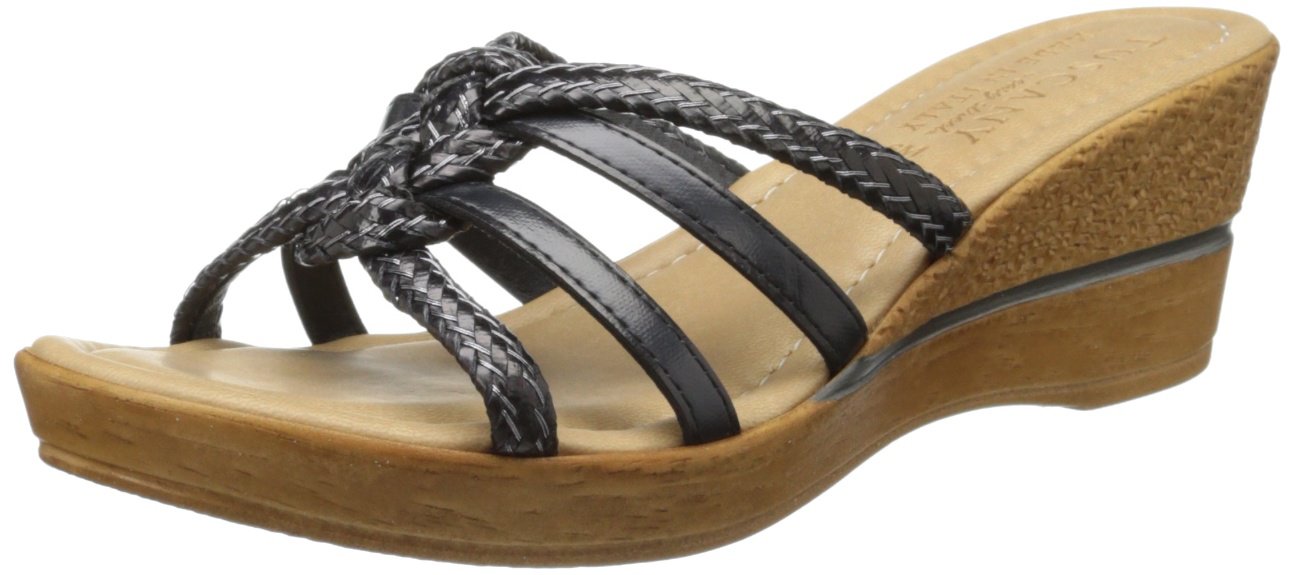 Tuscany by Easy Street Women's Sorano Wedge Sandal