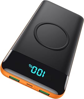 Wireless Power Bank Portable Charger 30,800mAh,Power Bank 25W PD QC4.0 Fast Charging LCD Display, 4 Output & 2 Input External Battery Pack Compatible with iPhone 13/12/11/XR Samsung LG [2022 Version]