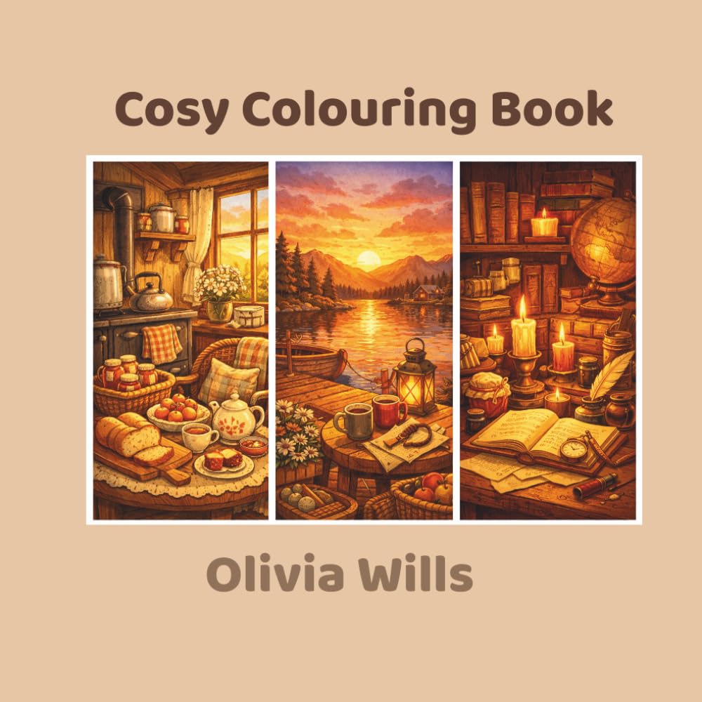 Cosy Colouring Book: A calming collection of warm, comforting scenes to help you relax and unwind