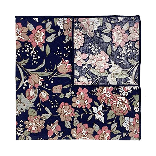 Image of Kebocis Men's Floral Pocket Square Handkerchief for Men