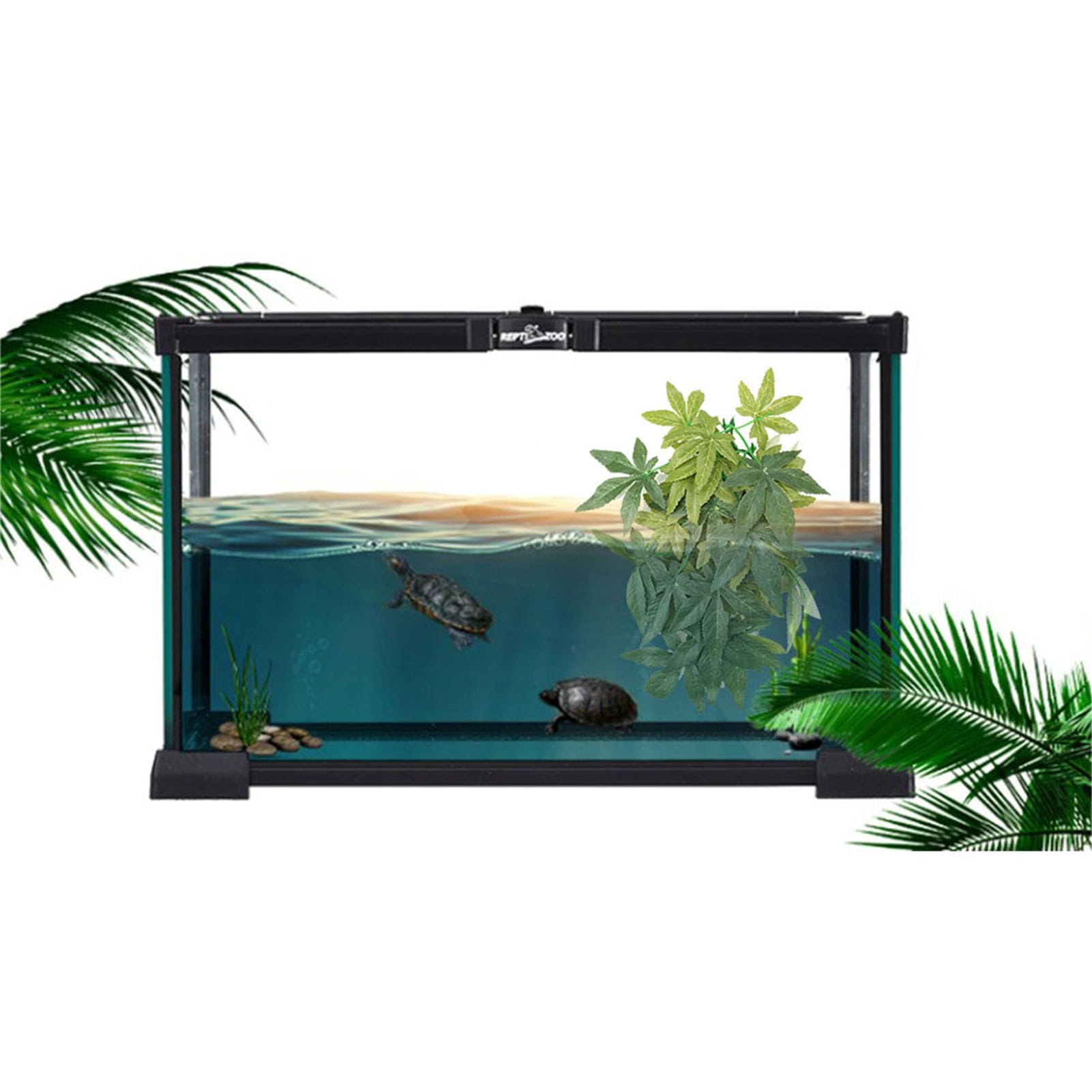 Plantas Artificiales para Exteriores, Plantas Artificiales para acuarios, Plantas Artificiales para peceras para la decoración de peceras, acuarios y terrarios para (20 Pulgadas 50 cm) — view 6