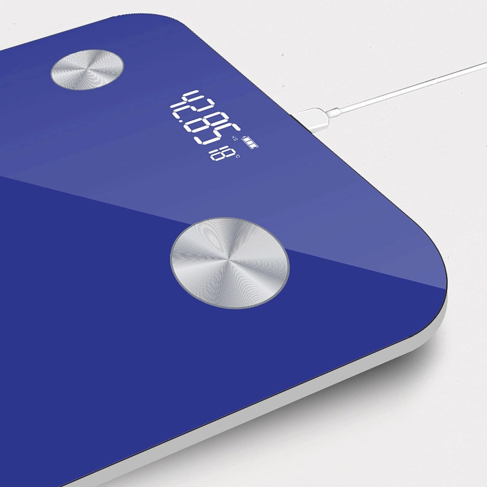 Cyfrowa Waga Waga Waga Bluetooth Waga Do Pomiaru Tkanki Tłuszczowej Łazienka Ważenie Elektroniczna Waga Ciała Waga łazienkowa(Grün)
