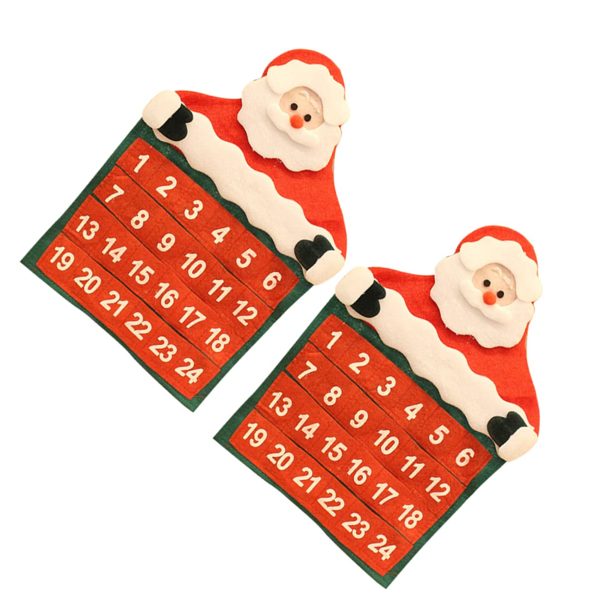Cabilock 6 Piezas calendario de adviento festivo calendario de adviento de pared calendars calendario colgante de navidad cuenta regresiva de navidad objetos decorativos mayor