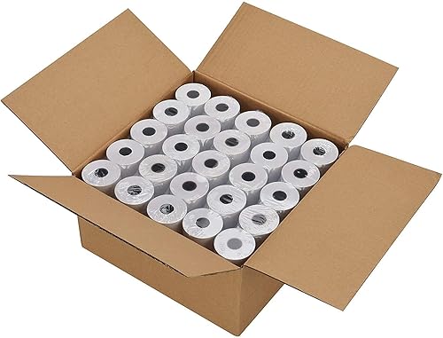 Miniatura 9 de Immuson Papel térmico para recibos de 2 14 pulgadas x 165 pies, papel de recibo de POS para caja registradora (50 rollos)