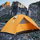 V VONTOX Camping Tent 2-3 Person Lightweight Backpacking Tent Waterproof Two Doors Easy Setup Tent, for Family in Traveling, Beach, Camping and Outdoor Tent