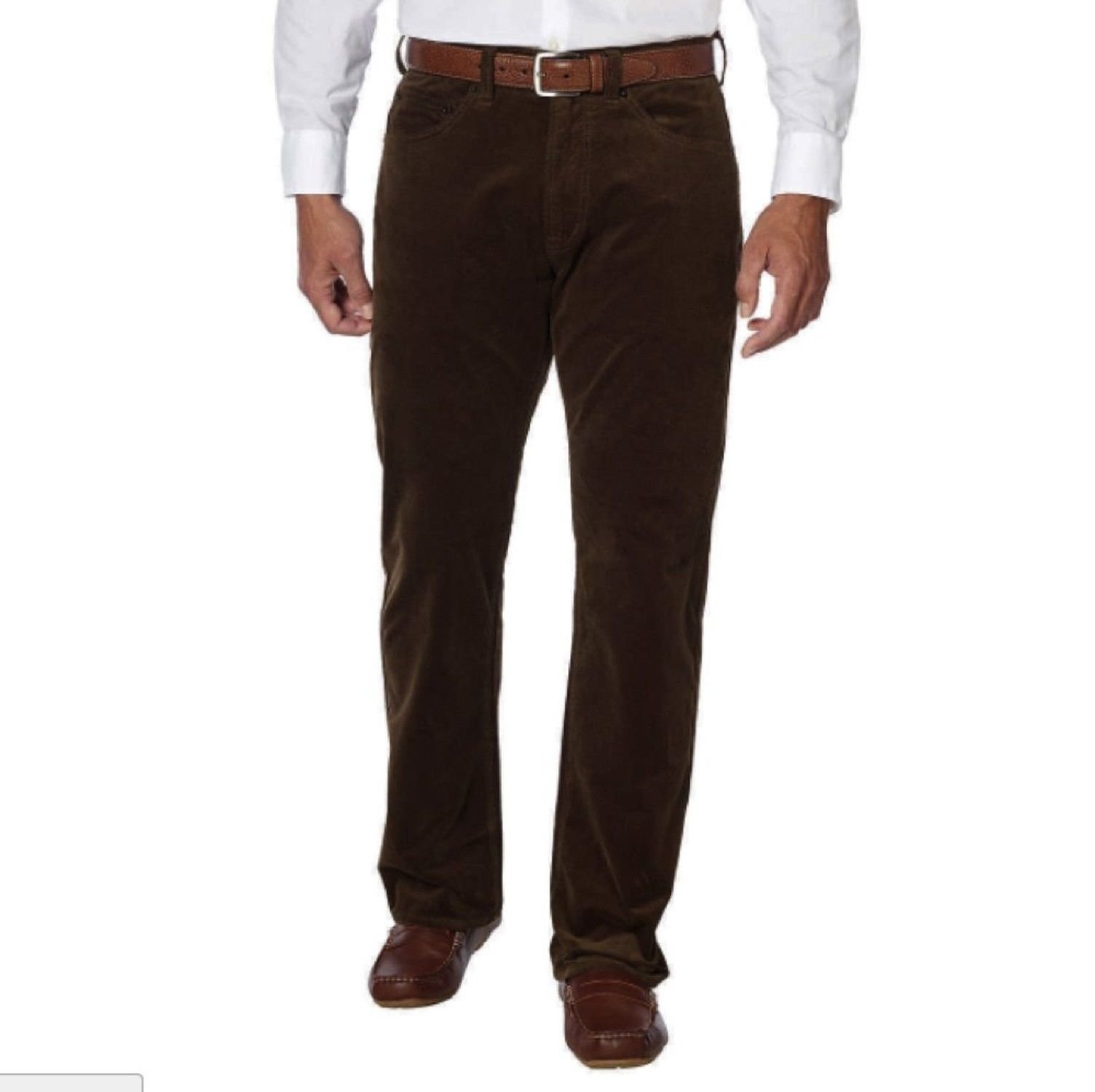 Kirkland Signature Mens Non Iron Comfort Pant Variety of Colors/Sizes (34W x 34L, Mocha Corduroy)