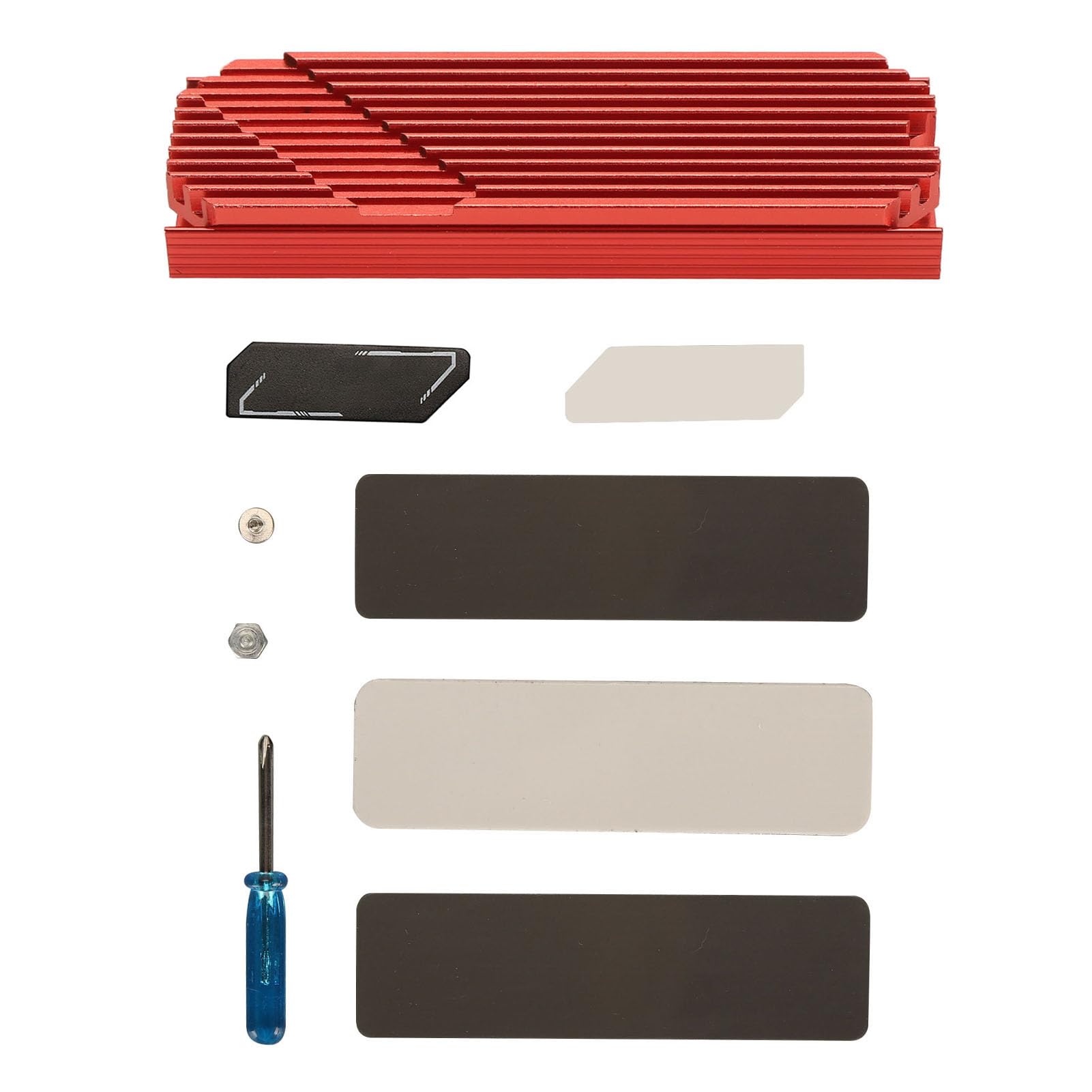 M.2 SSD Kühlkörper – Doppelseitige Kühlung Mit Thermo-Pad Für PCIe NVMe & SATA SSDs (2280, Schwarz)
