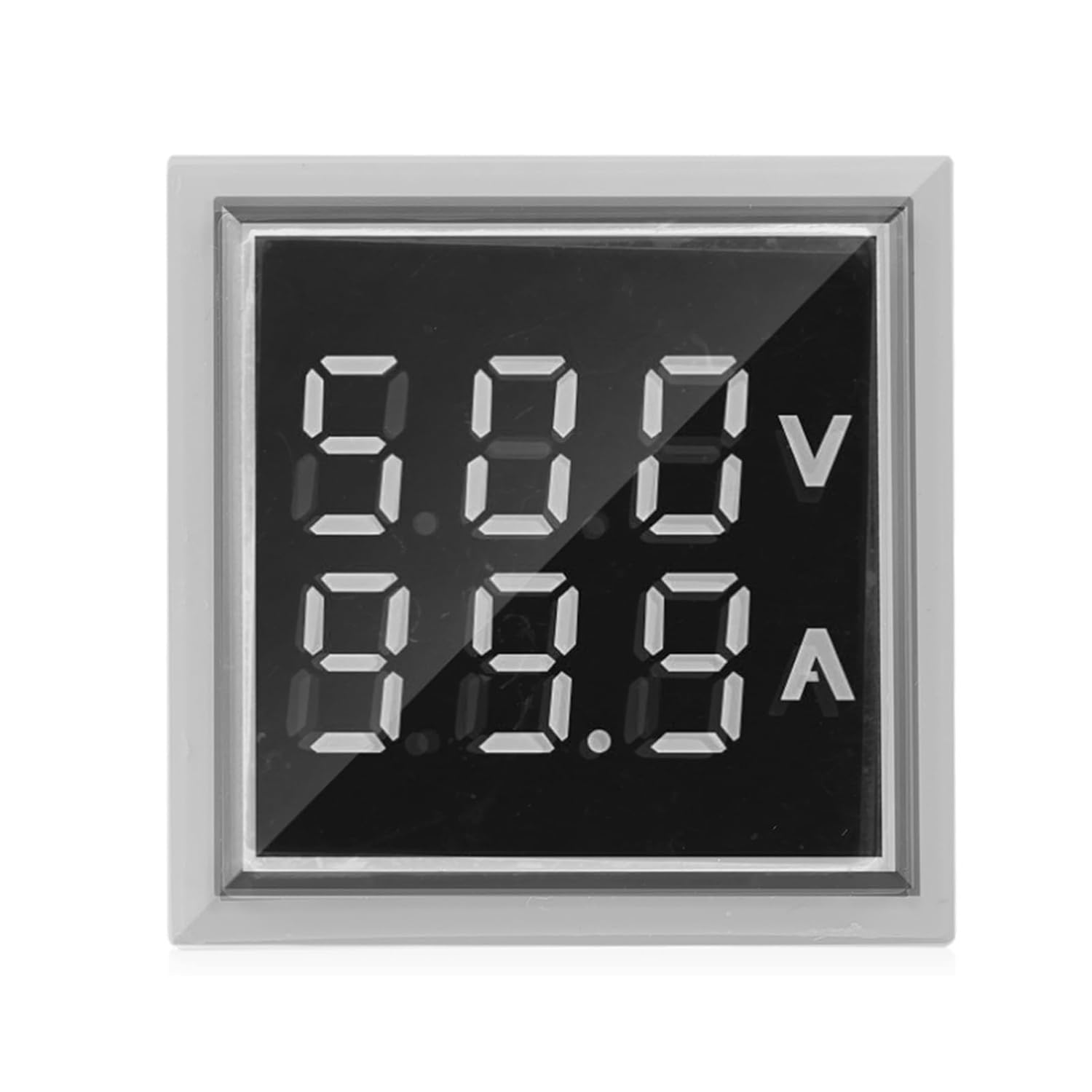 10 pcs LED Digital Display AC Voltage Current Meter Indicator 22mm 0-100A Meter Indicator (White)