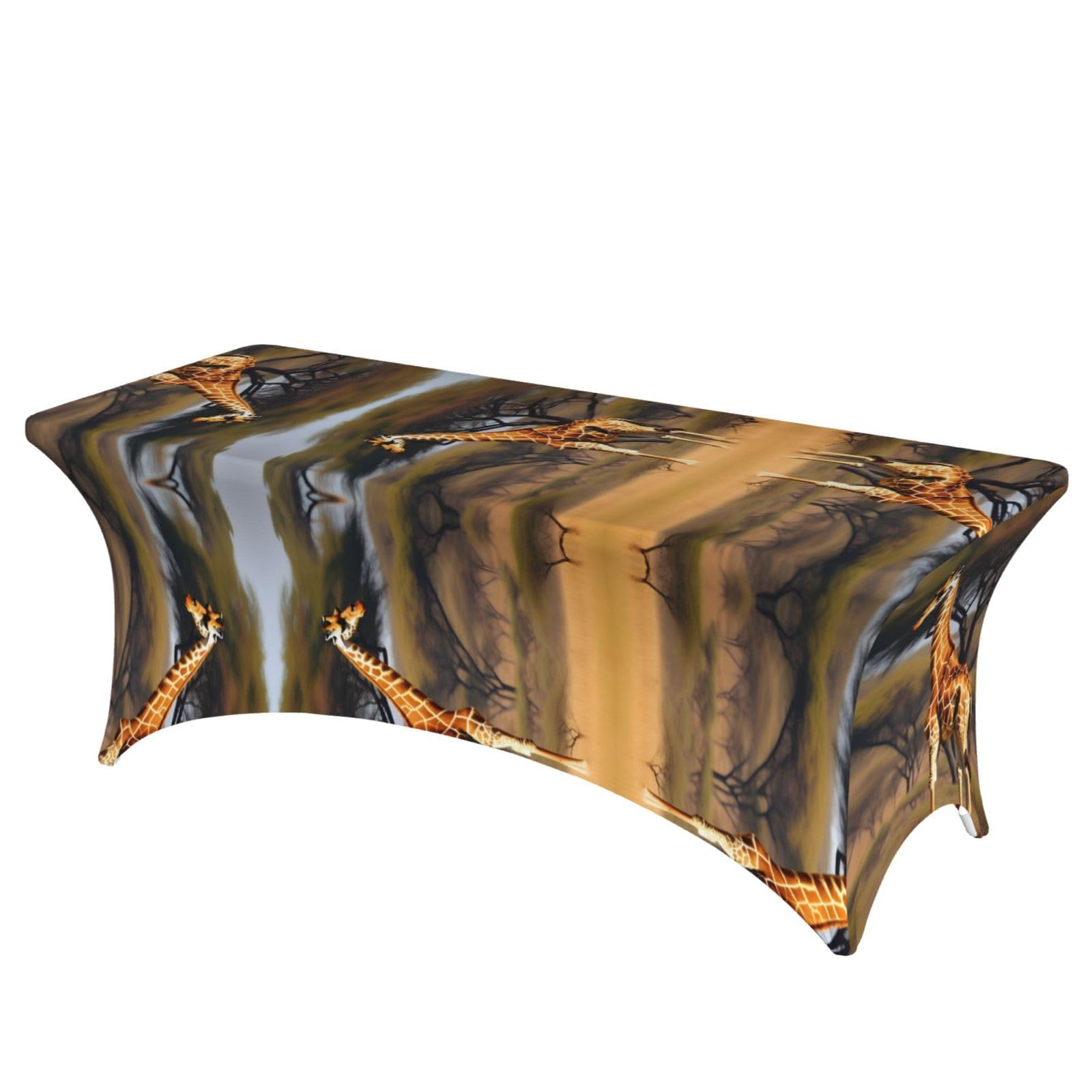 Housse de table girafe d'Afrique majestueuse pour décoration d'anniversaire