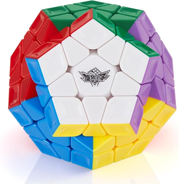 ROXENDA Dodecahedron Magiczna Kostka, Dwunastościan Kostka Prędkości - Łatwe Obracanie i Płynna Gra (Stickerless)
